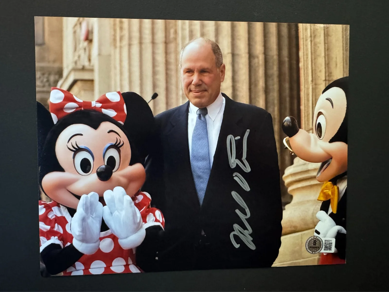 Michael Eisner — Michael Eisner Rare! autographed signed Disney Mickey 8x10 photo Beckett BAS coa