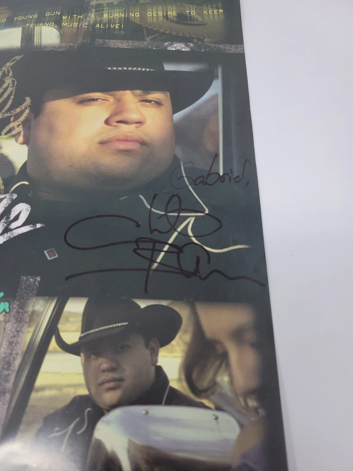 Chente Barrera Latin Tejano Signed Autographed poster promo 12x18, изображение 2