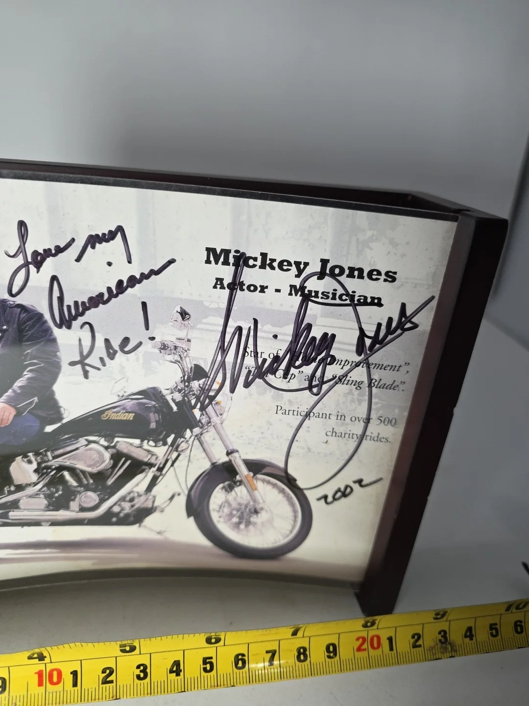 Mickey Jones — Mickey Jones Autographed Signed Card Photo Indian Motorcycle, изображение 5