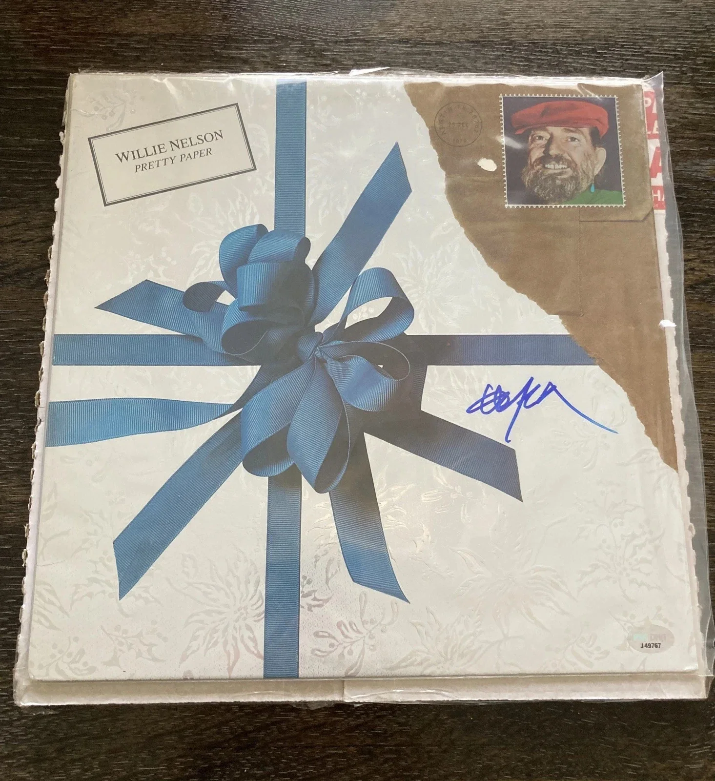 WILLIE NELSON signed Album Cover "Pretty Paper" PSA/DNA coa autographed LP VINYL, изображение 3