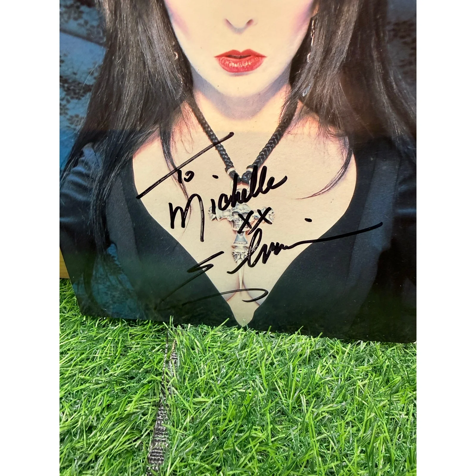 Autographed 8x10 Photo of Cassandra Peterson-Elvira-Address toMichelle, изображение 5