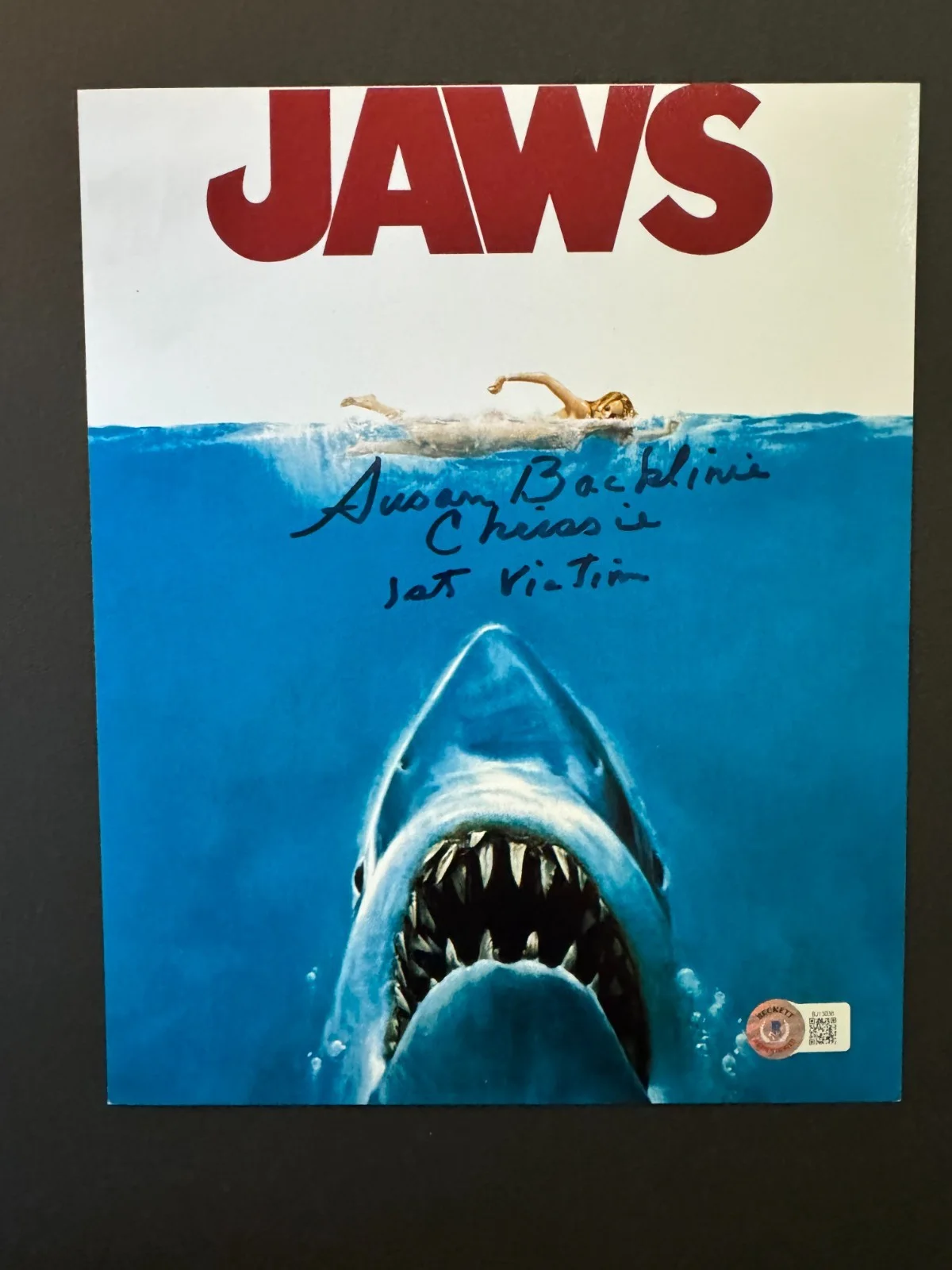 Susan Backlinie — Susan Backlinie Rare! autographed signed classic JAWS 8x10 photo Beckett BAS coa