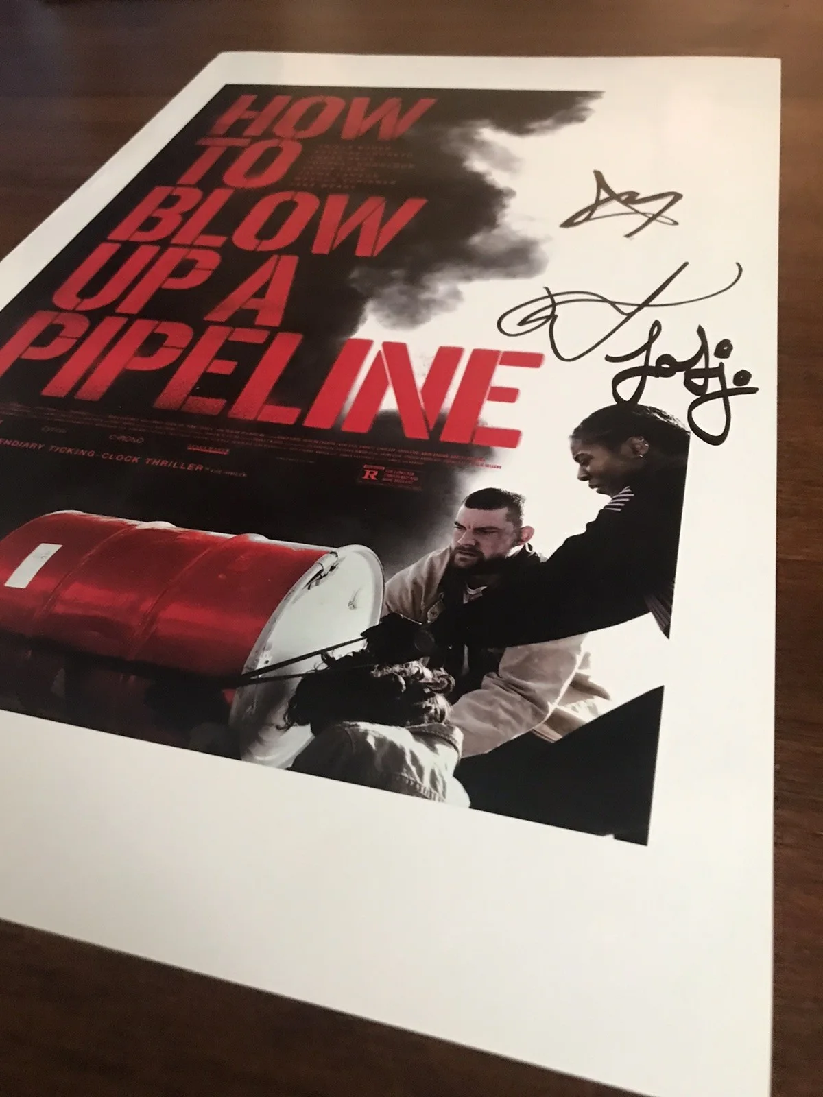 Daniel Goldhaber, Ariela Barer — Daniel Goldhaber & Ariela Barer SIGNED How To Blow Up A Pipeline 11x17 Poster, изображение 3