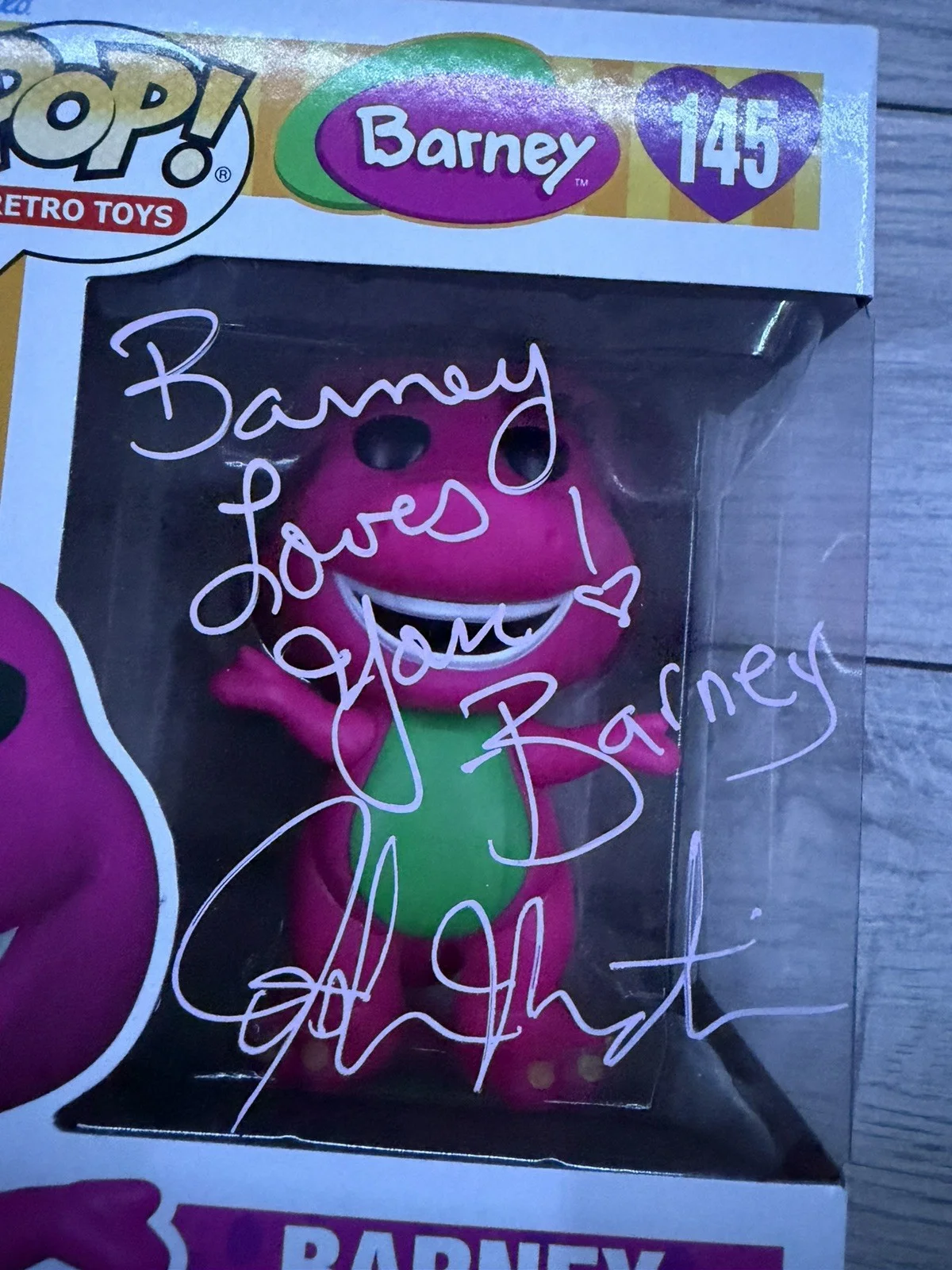 Bob West — Josh Martin Autographed Signed Funko Pop Barney #145, изображение 2