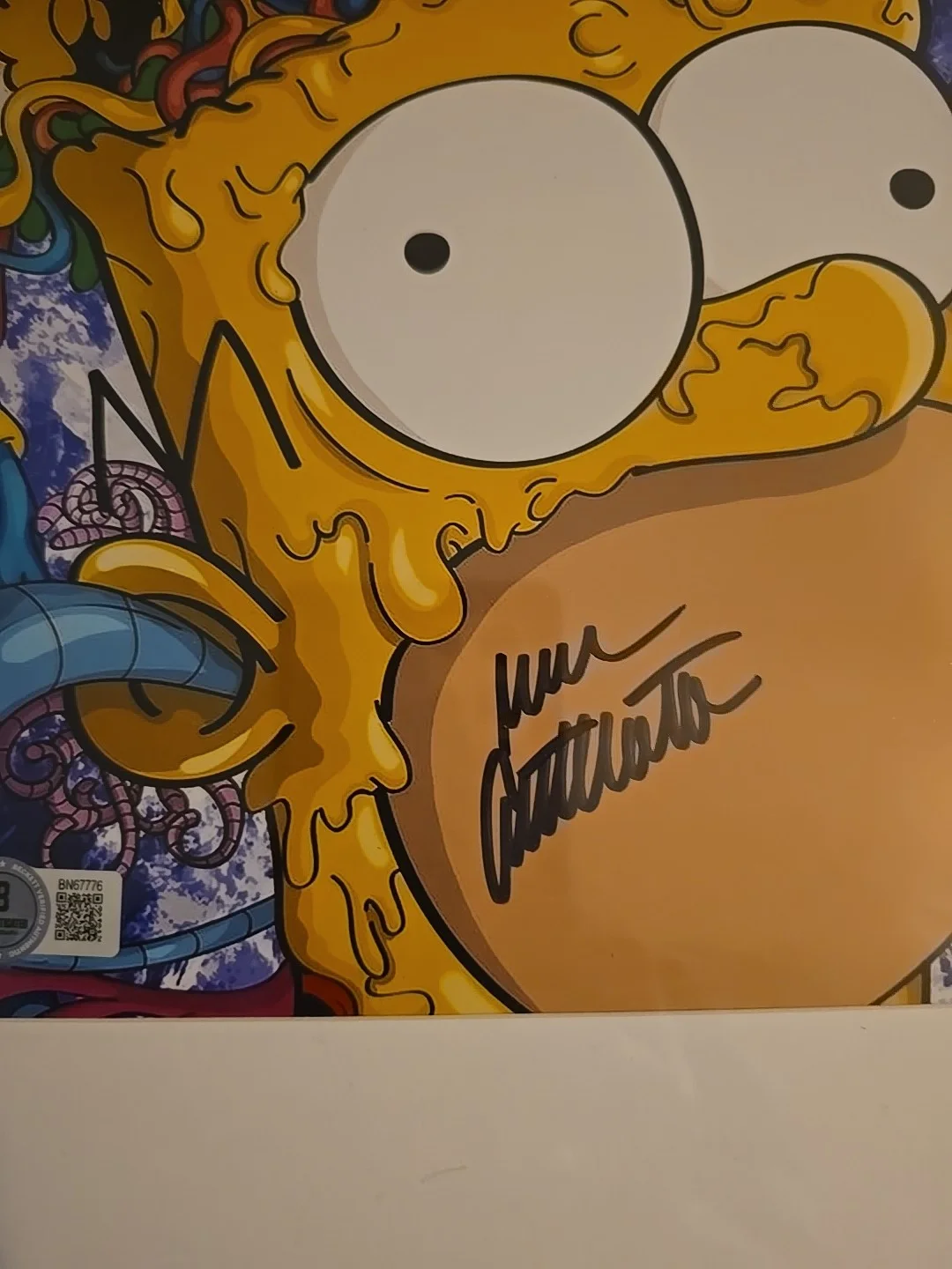 Autographed Homer Simpson picture by Dan Castellaneta, Authenticated + Funko Pop, изображение 2