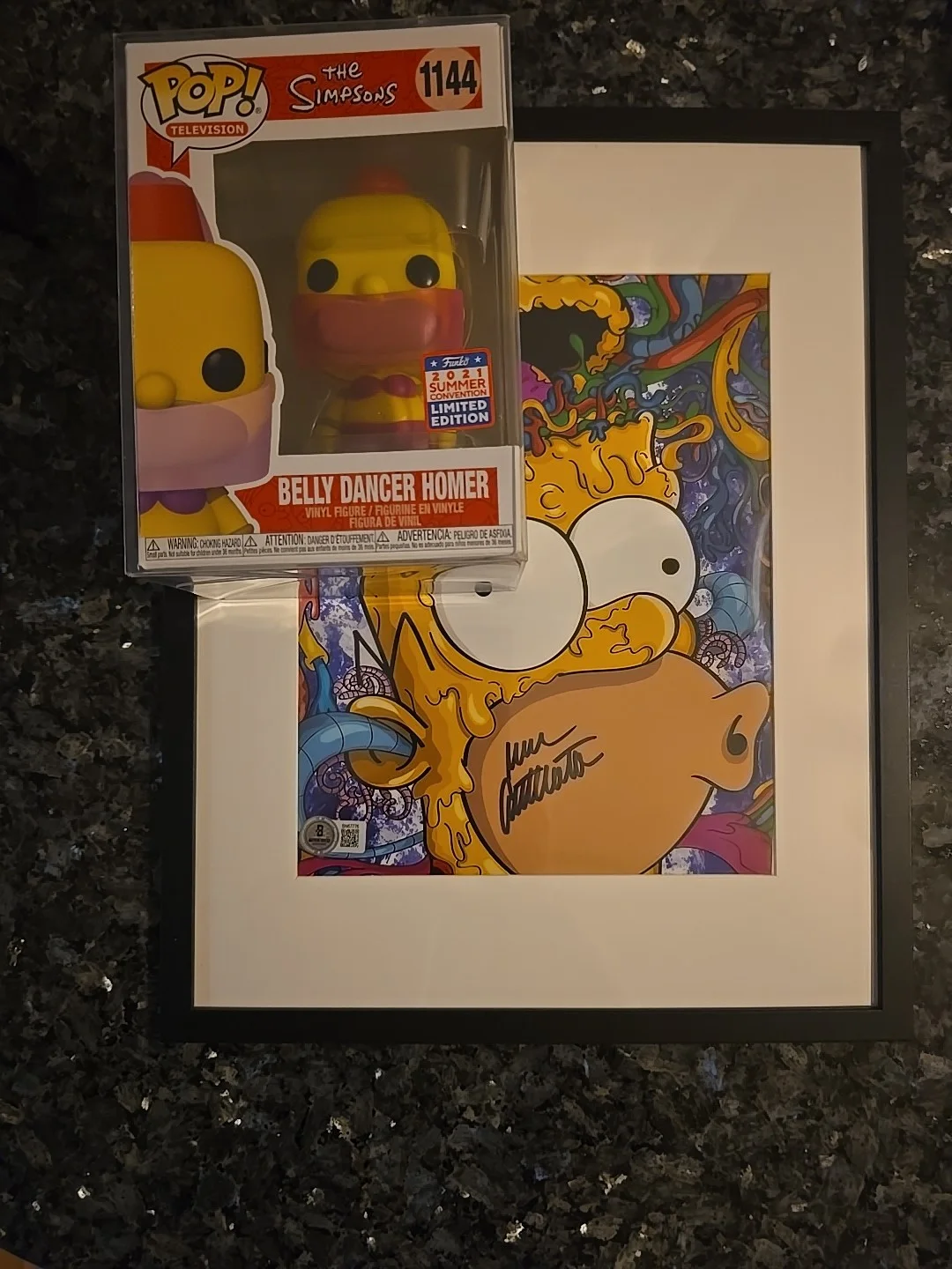 Autographed Homer Simpson picture by Dan Castellaneta, Authenticated + Funko Pop, изображение 5
