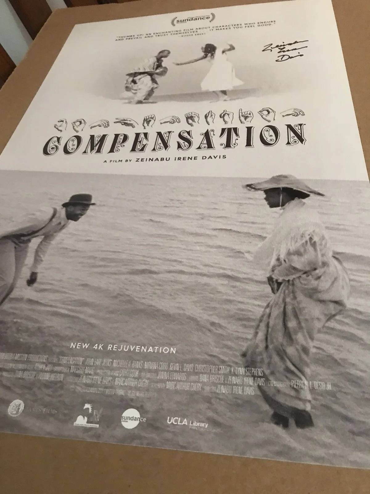 Zeinabu Irene Davis — Zeinabu Irene Davis SIGNED Compensation Official Mini Poster, High Quality 11x17, изображение 2