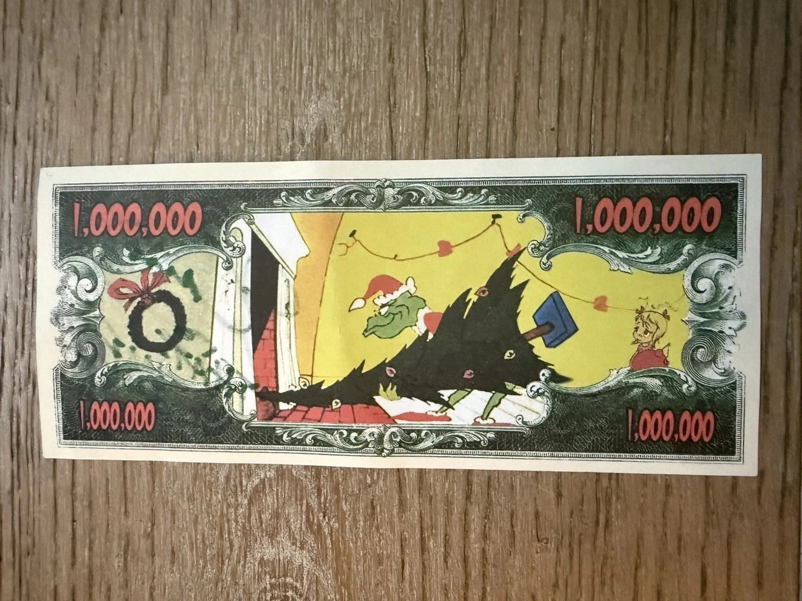 Jim Carey signed How The Grinch Stole Christmas movie currency, изображение 2