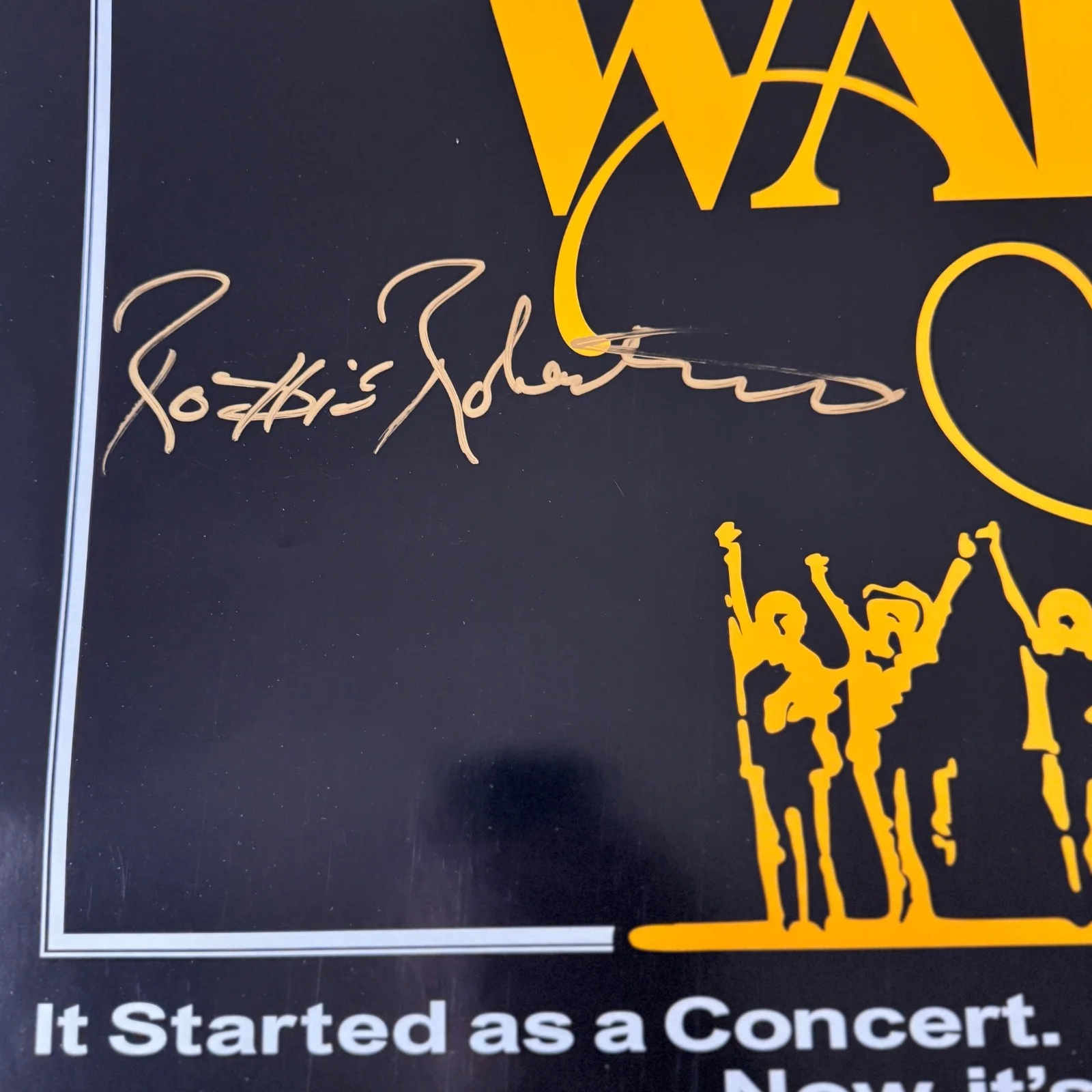 The Band The Last Waltz Robbie Robertson Signed Poster MGM 2002, image 2