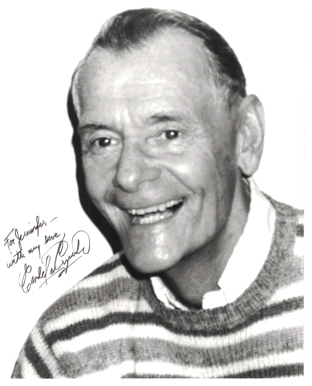 Carleton Carpenter — CARLETON CARPENTER Autographed 8X10 & Auto Note FREE SHIP! Father Of The Bride