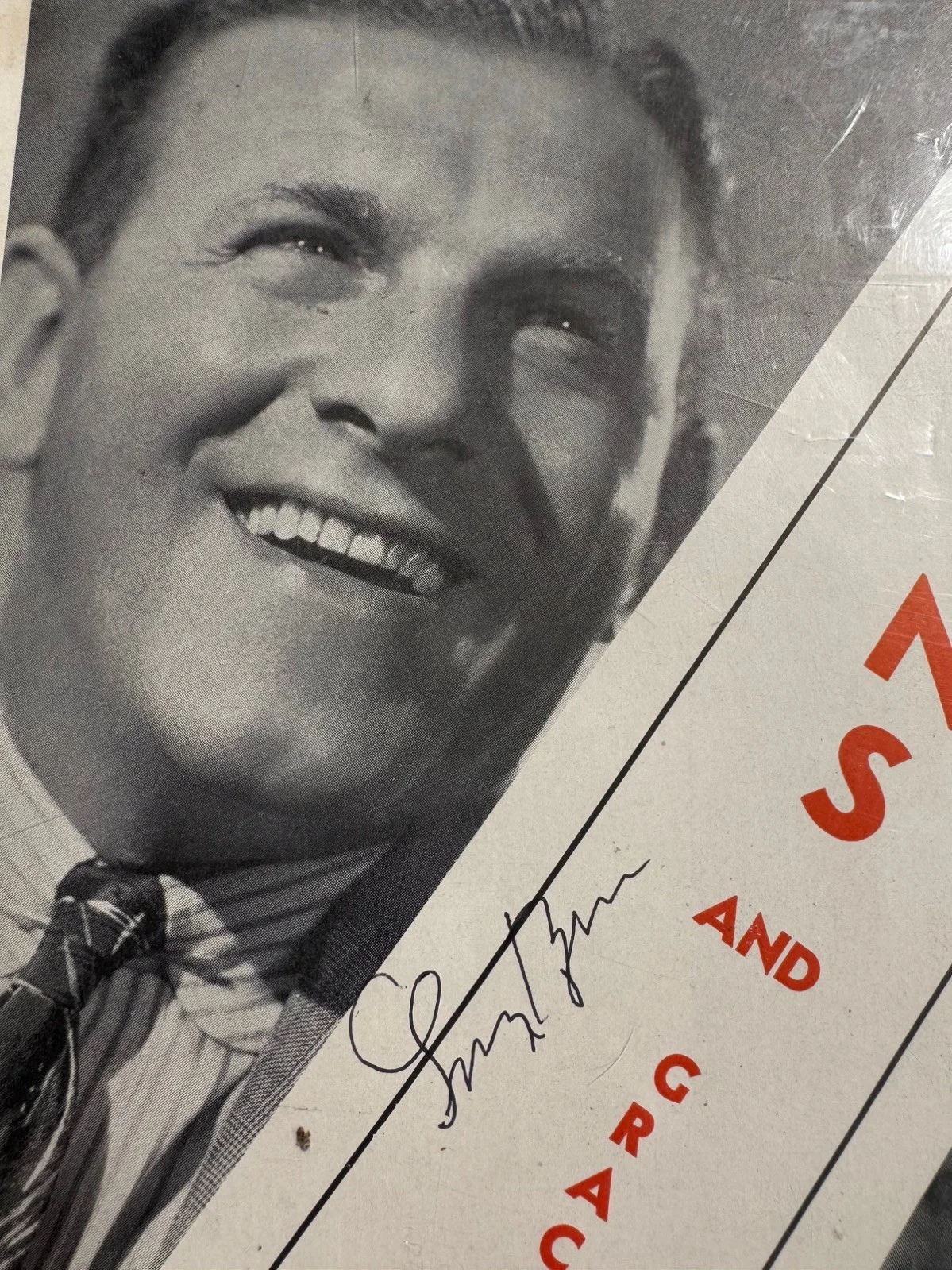 George Burns — GEORGE BURNS & Gracie Allen Original Autographed SIGNED Program-Authentic, image 3