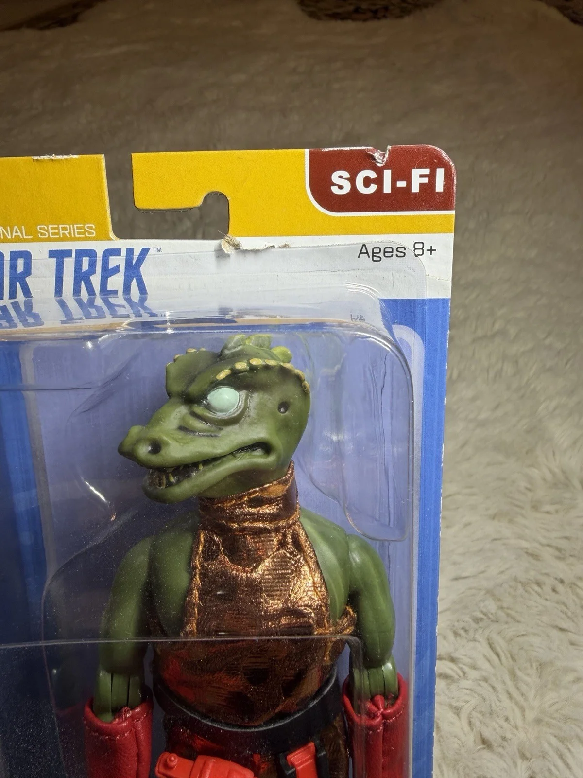 Signed WILLIAM SHATNER 2019 Star Trek Gorn MEGO FIGURE MOC Carded Rare, image 3