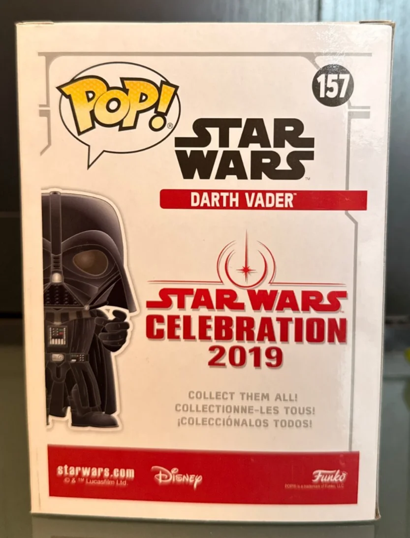 Bryce Eller — Star Wars Celebration 2019 Darth Vader FUNKO POP 157 Autograph Bryce Eller (COA), изображение 3