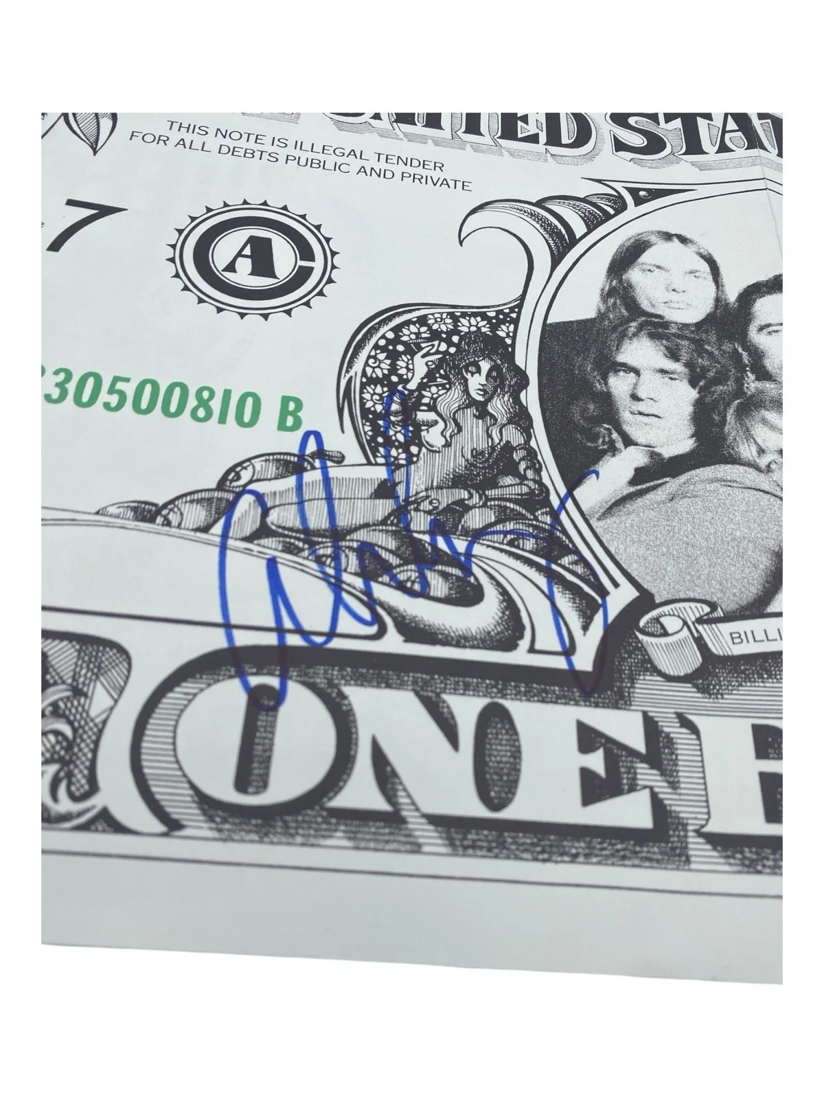 Alice Cooper Signed Autographed Billion Dollar Bill Poster Album Insert JSA COA, image 4