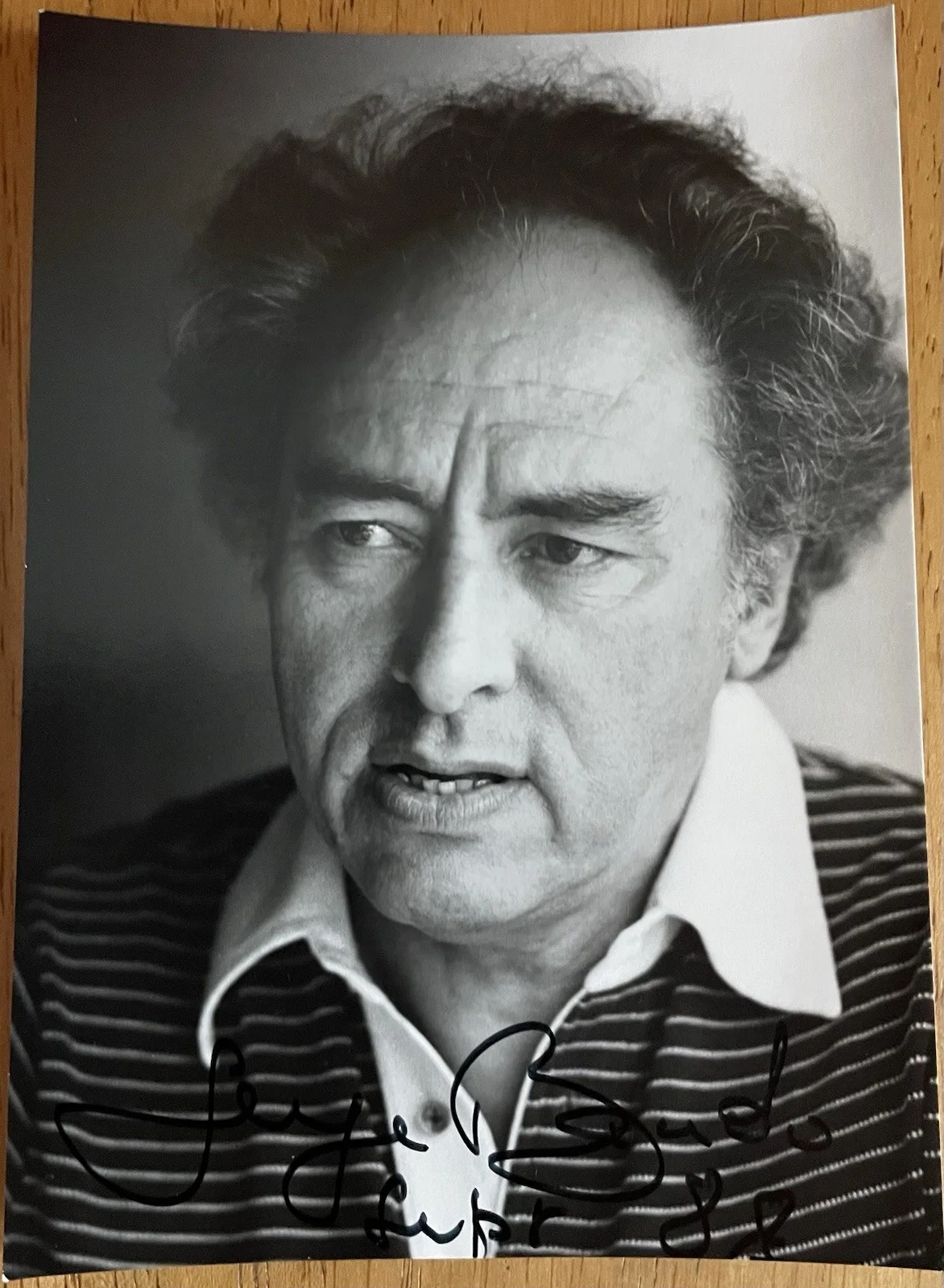 French Conductor Serge Baudo Autograph Photo, image 2