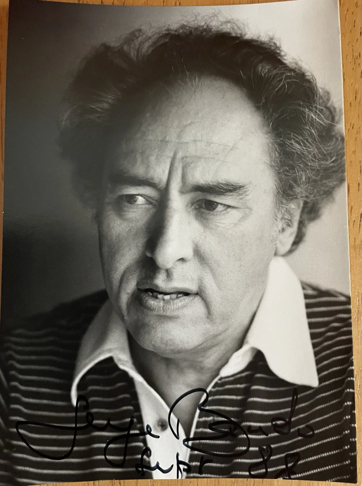 French Conductor Serge Baudo Autograph Photo, image 3