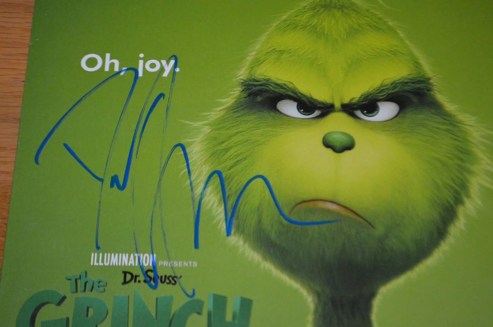 Danny Elfman — Danny Elfman Autographed "The Grinch" Soundtrack Vinyl LP Cover w/ PSA Hologram, изображение 3