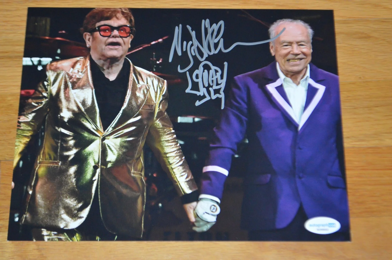 Nigel Olsson Autographed 8x10 Color Photo w/ AUTOGRAPH COA ~ Elton John Drummer, image 2
