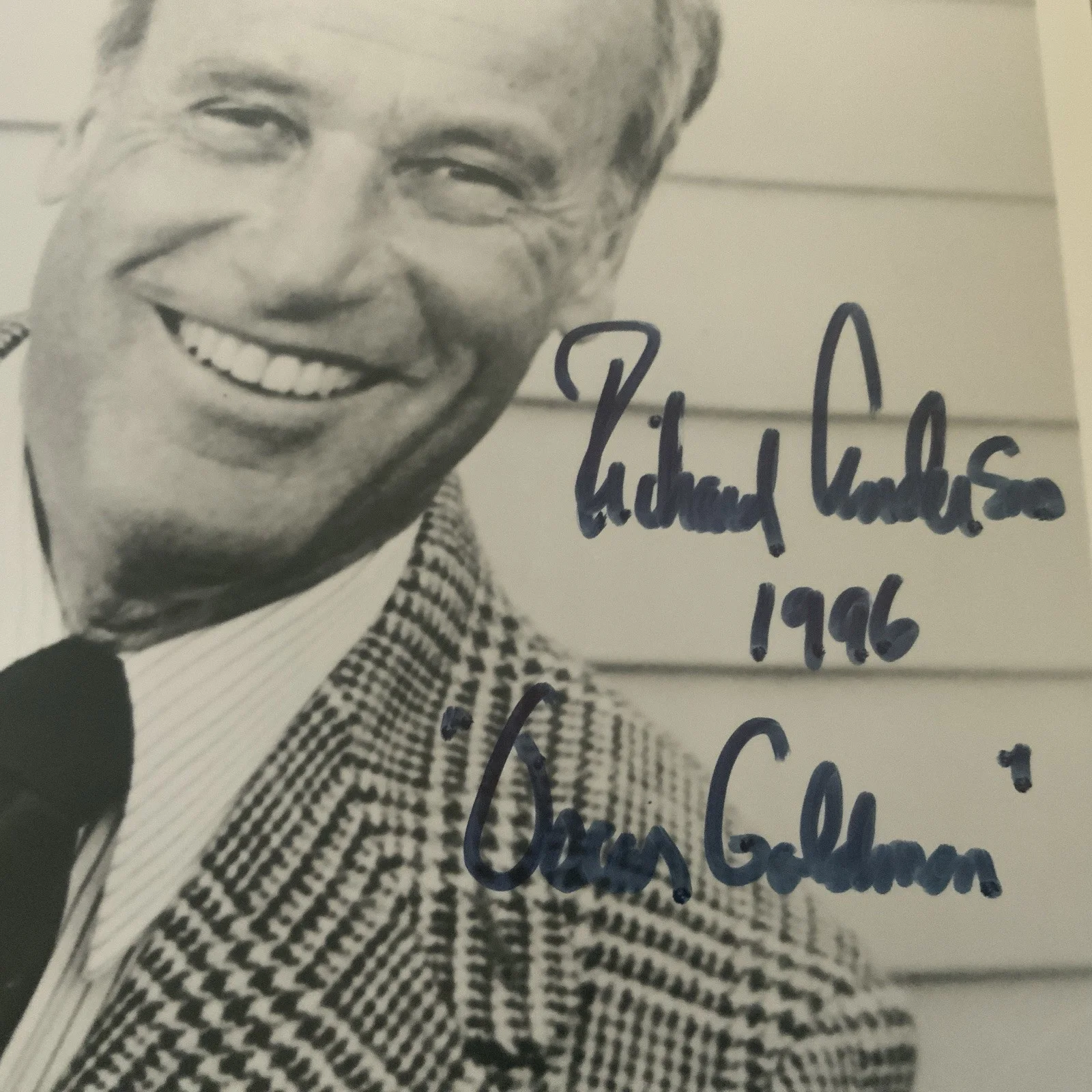 Richard Anderson — SIX MILLION DOLLAR MAN RICHARD ANDERSON SIGNED 8X10 PHOTO Guaranteed 100%