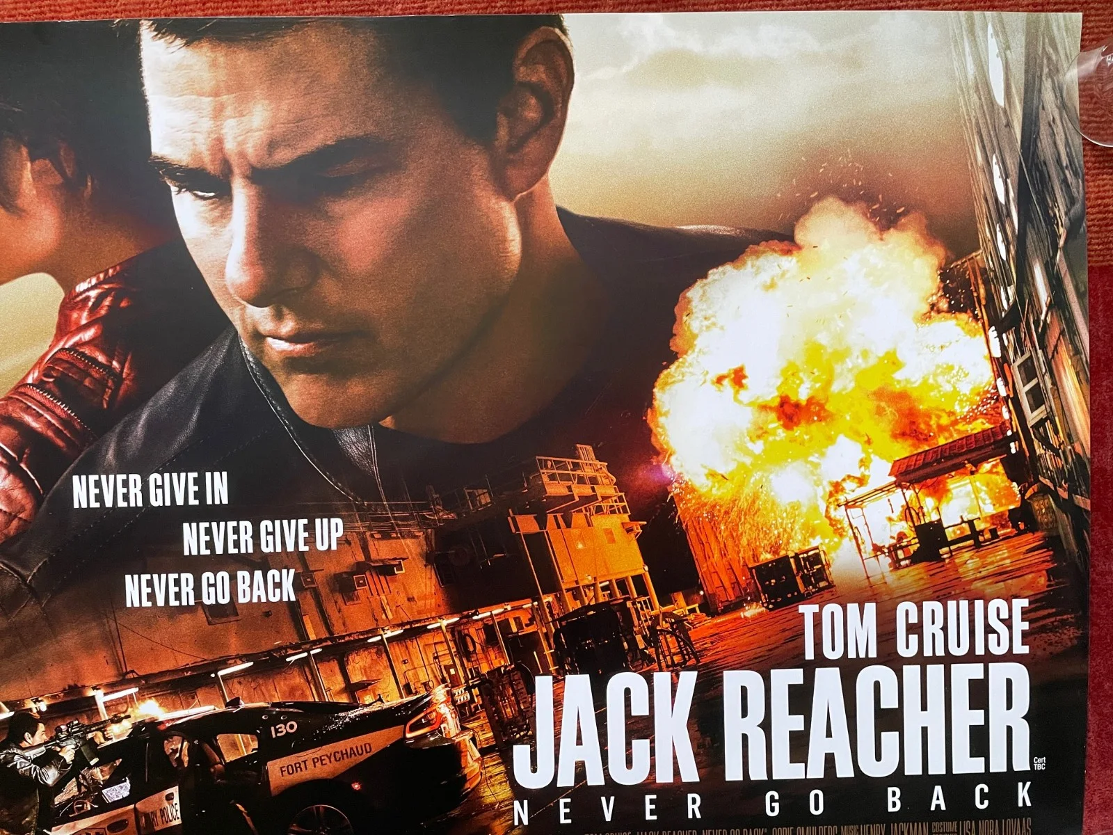 JACK REACHER: NEVER GO BACK (2016) Original UK Quad Movie Poster Tom Cruise, изображение 3