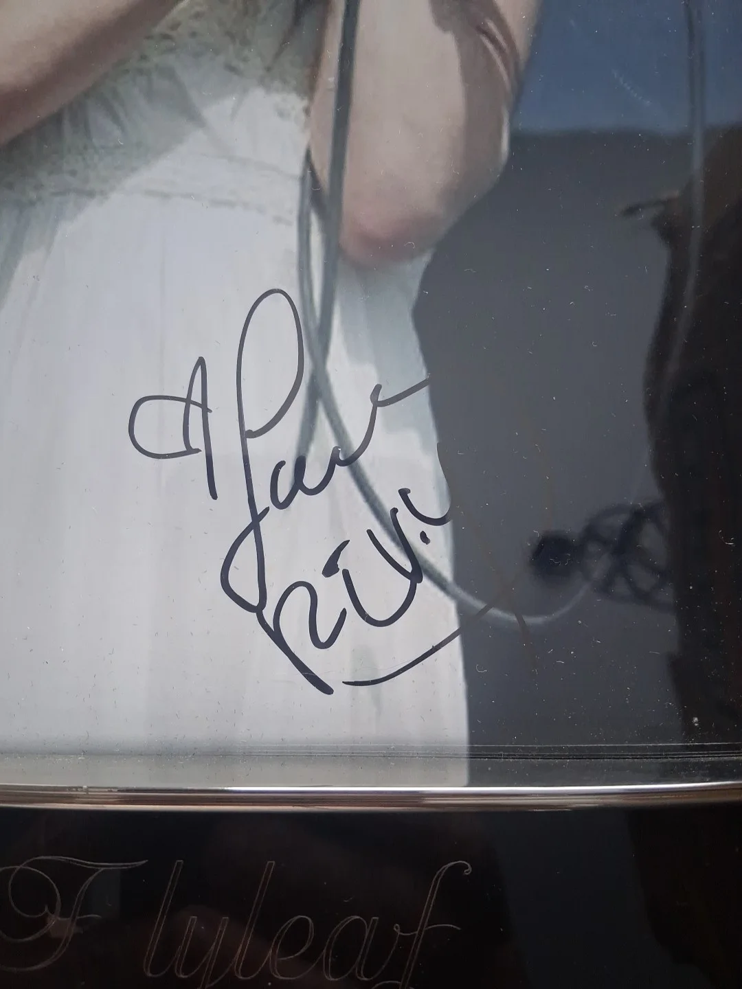 Lacey Mosley Sturm Signed Autographed 8x10 Photo COA Flyleaf with flyleaf frame, image 4