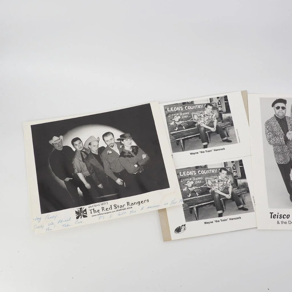 Lot of Rockabilly 8x10 B&W Promo Promotional Photos Wayne Hancock etc., изображение 2