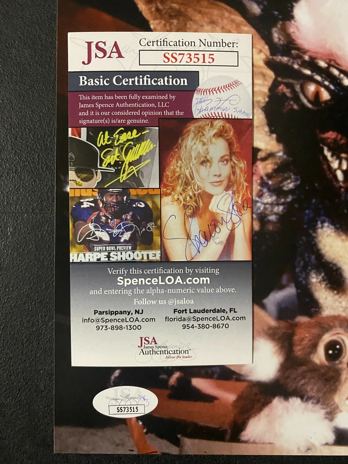 Joe Dante — Joe Dante signed 8X10 Gremlins photo with JSA COA, image 2