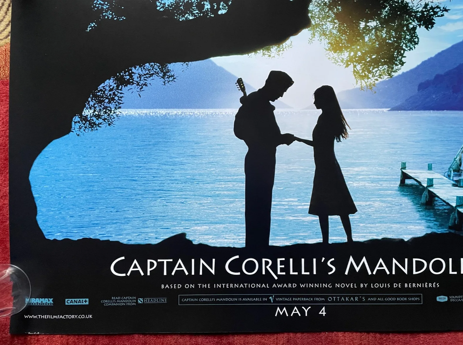 CAPTIN CORELLI'S MANDOLIN (2001) Original UK Quad Movie Poster Penélope Cruz, image 4