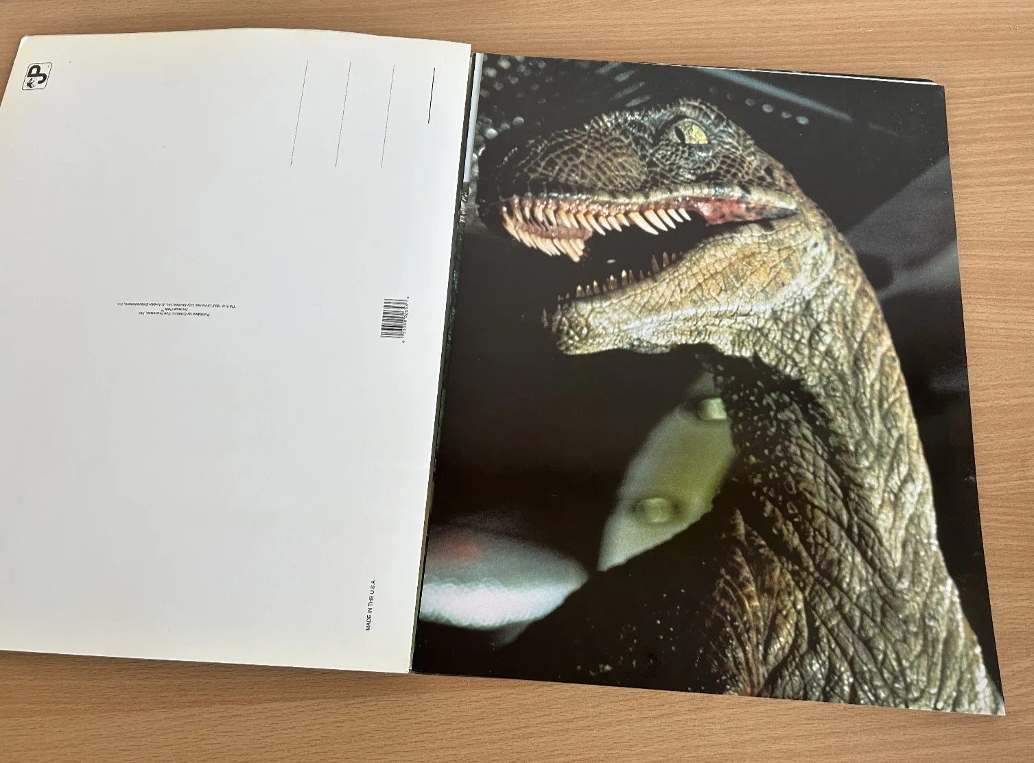 Vintage Jurassic Park Post Art Portfolio 11" x 14" Prints Giant Postcards 1993, изображение 4