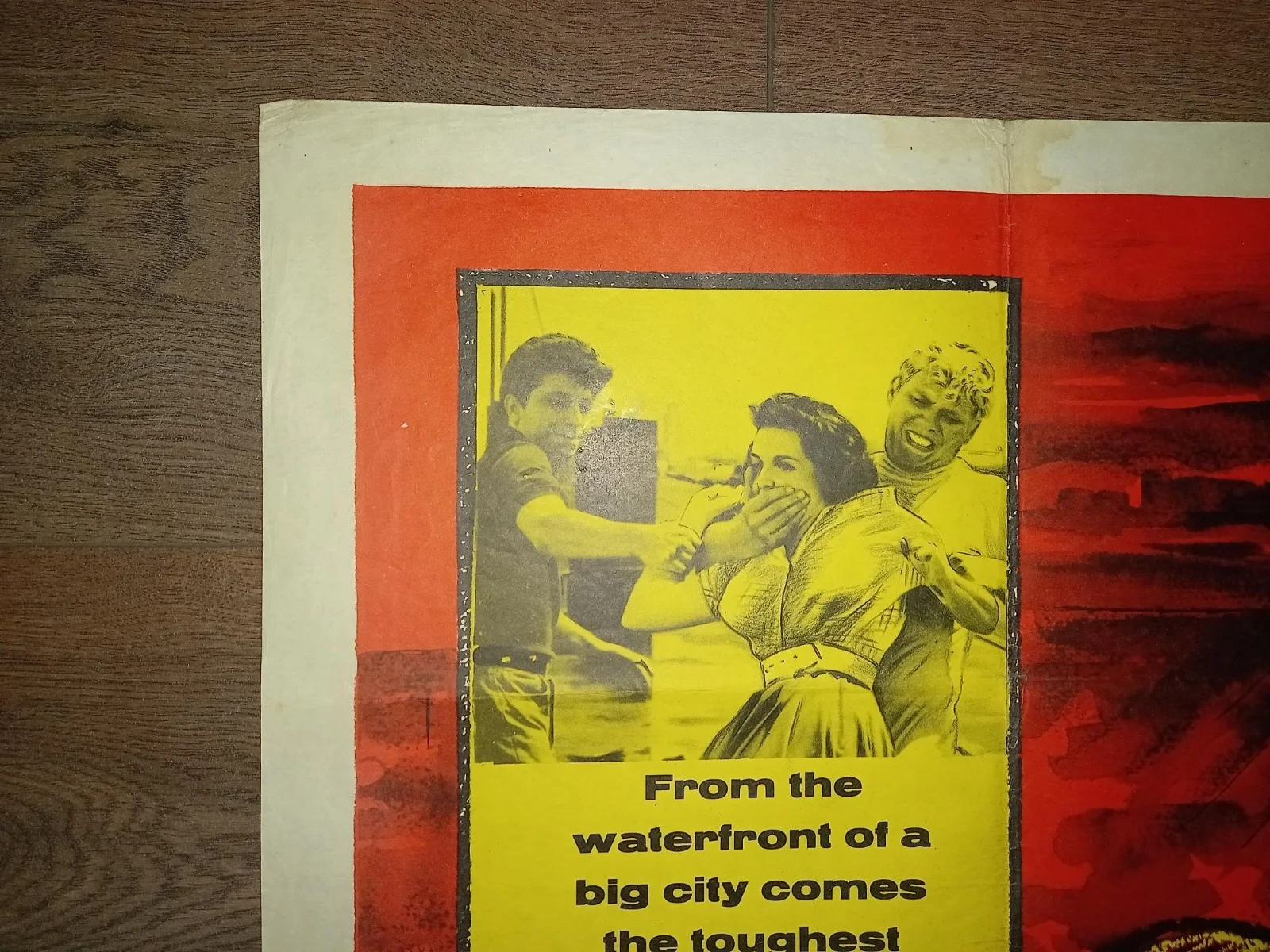 RUMBLE ON THE DOCKS 1956 BRITISH QUAD POSTER JAMES DARREN ROBERT BLAKE, изображение 5