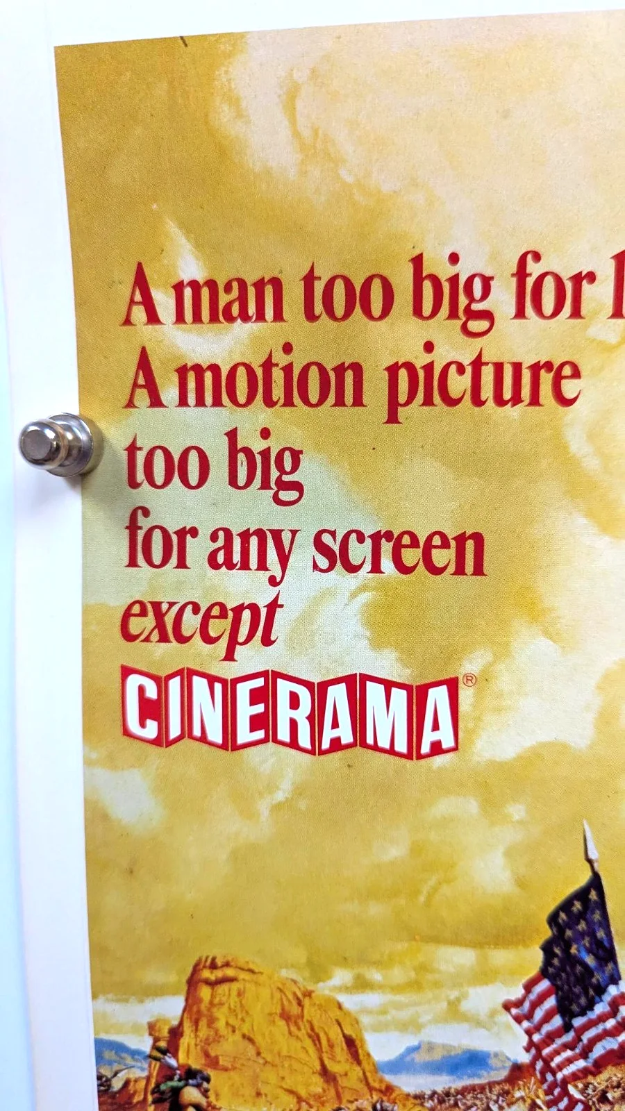 CUSTER OF THE WEST (1967)-CINERAMA - RYAN/SHAW - US WINDOW CARD - MINT UNUSED, image 5