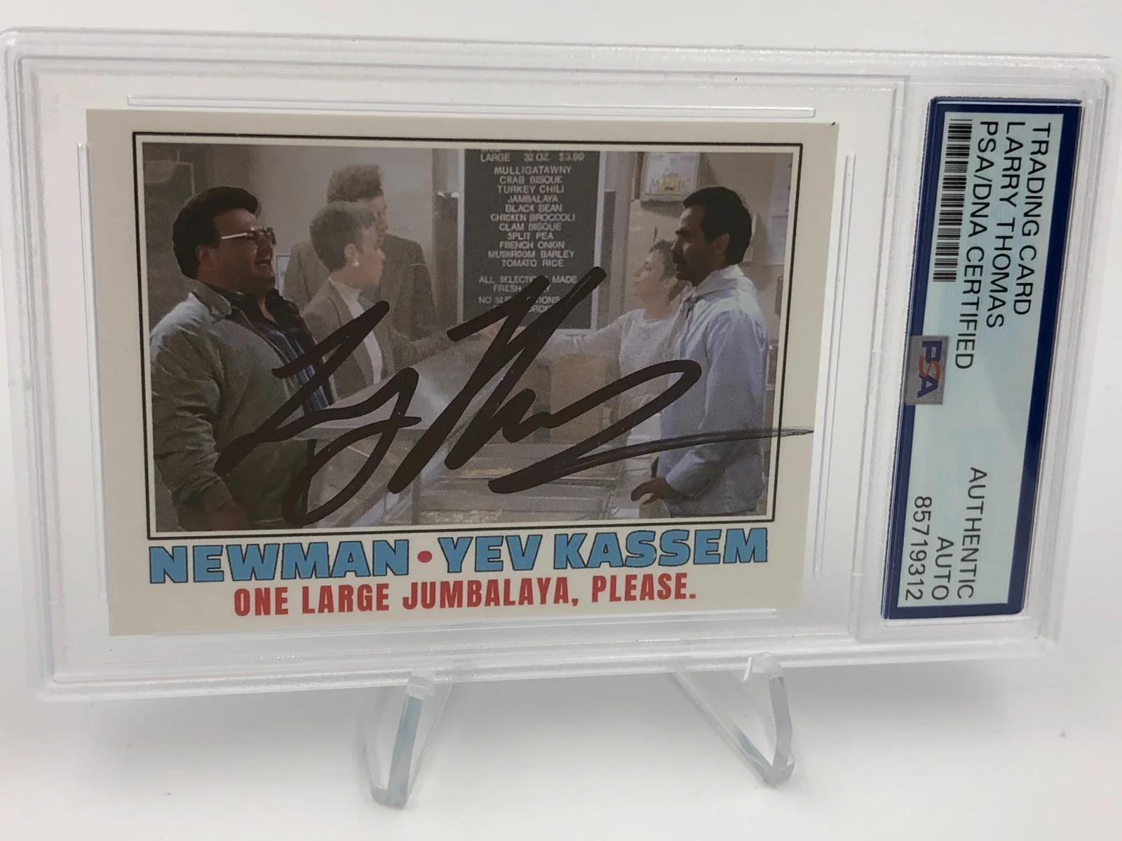 LARRY THOMAS — LARRY THOMAS PSA AUTO Signed Authentic Custom Card SEINFELD as "THE SOUP NAZI", image 5
