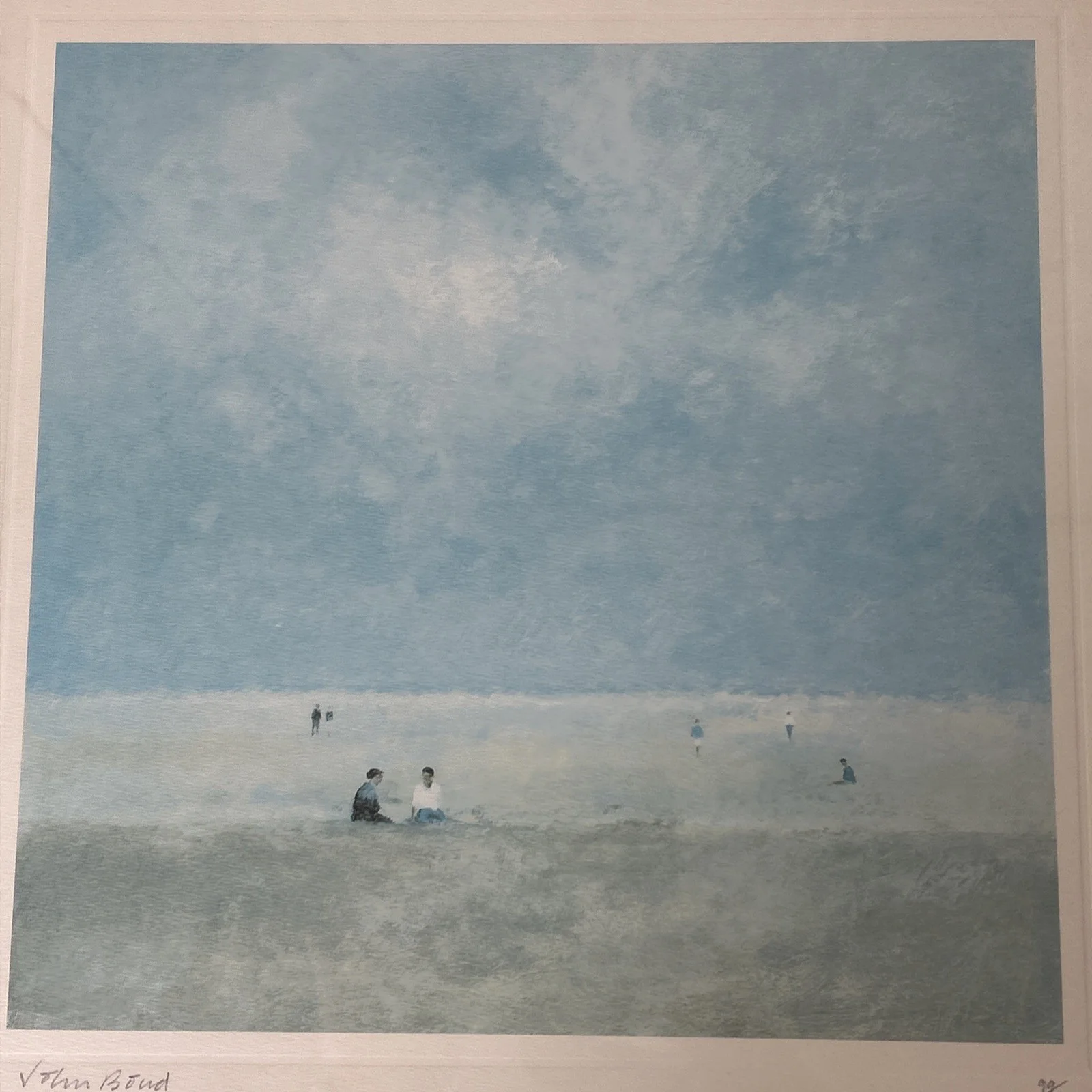Signed Limited Edition John Bond Art Print | Day At The Seaside | 23" x 23" #232, image 5