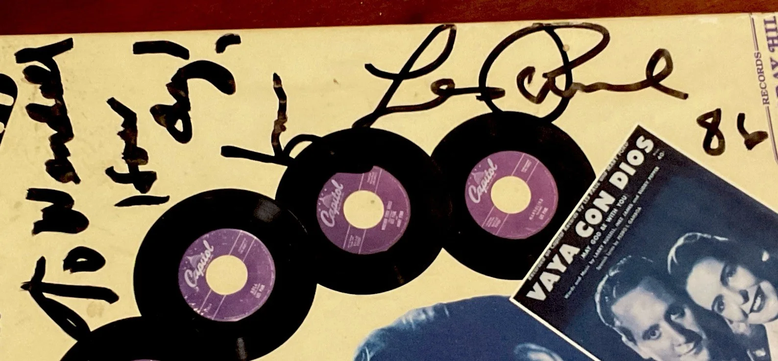 Les Paul - Autographed - All Time Greatest Hits Vinyl 3xLP Box - Signed in 1986, изображение 3