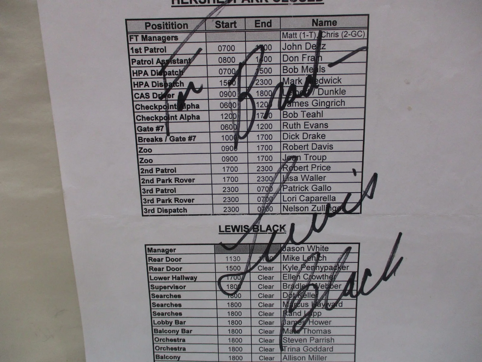 Lewis Black Autographed Chart, image 2