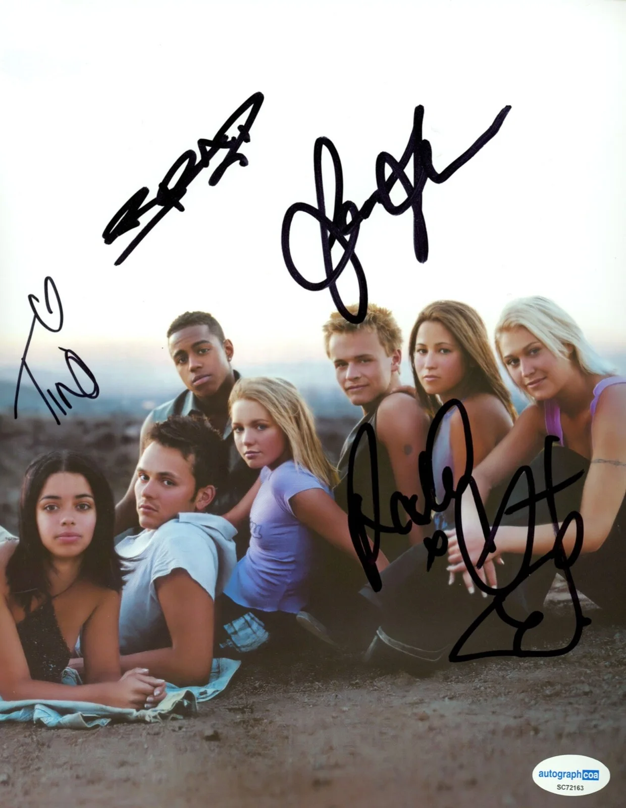 S CLUB 7 - Rachel Steven, Tina Barrett, Jo O'Meara, Jon Lee — S CLUB 7 signed 8x10 Photo d PROOF by Rachel Stevens, Tina Barrett, +3 ACOA COA, изображение 5