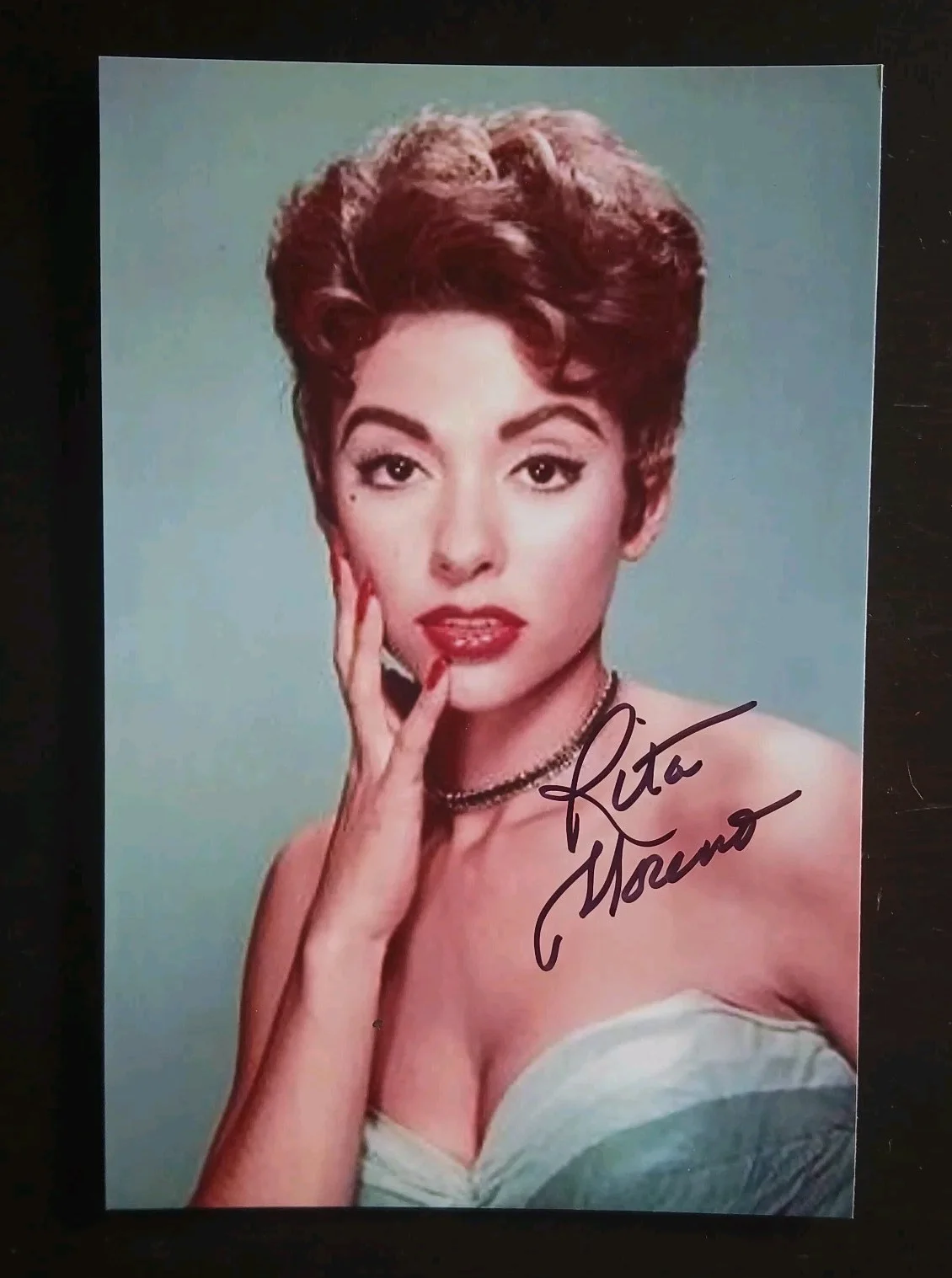 Rita Moreno — Rita Moreno SIGNED 4x6 Photo West Side Story Actress