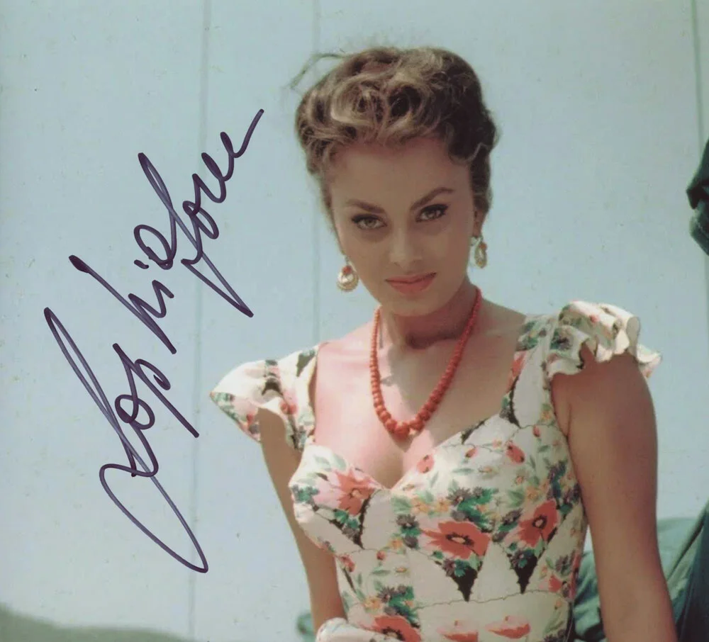 SOPHIA LOREN — Sophia Loren signed Autographed 8x10 Photo e TWO WOMEN Hot SEXY Actress ACOA COA, изображение 4