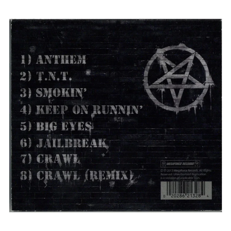 Anthrax Anthems Autographed Signed CD Cover (J&R LOA), image 2