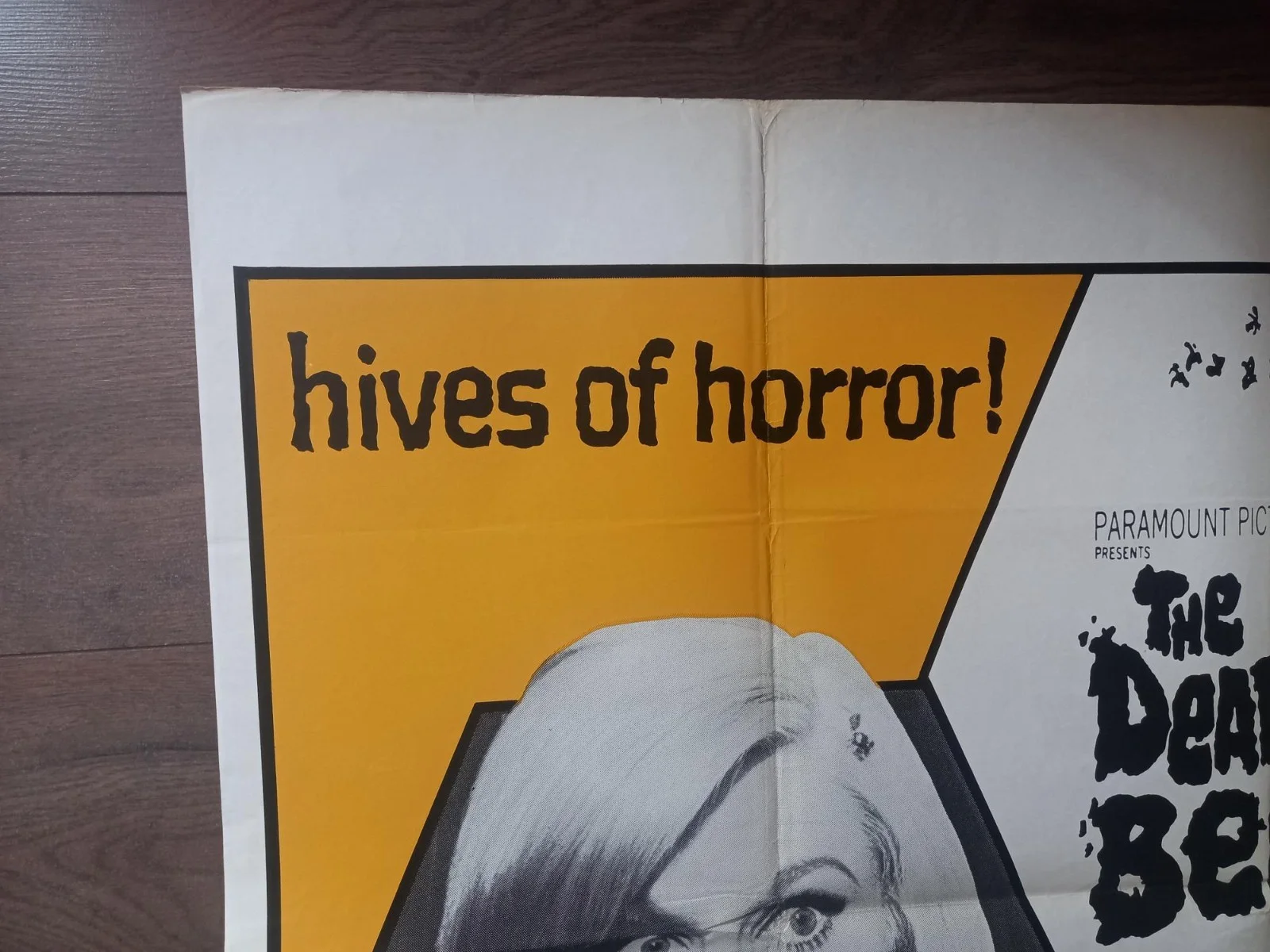 THE DEADLY BEES 1967 BRITISH QUAD POSTER SUZANNA LEIGH FRANK FINLAY GUY DOLEMAN, image 3