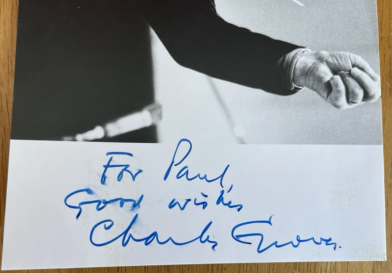 English Conductor Charles Groves Autograph Photo and Letter, изображение 2