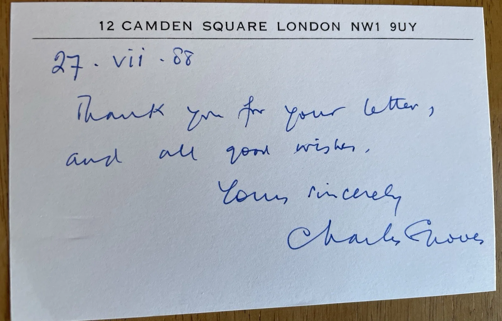 English Conductor Charles Groves Autograph Photo and Letter, изображение 4