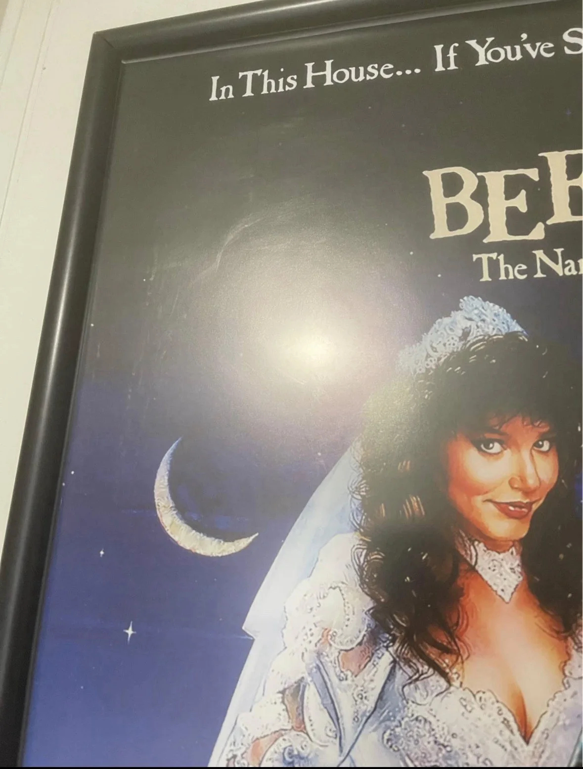 Michael Keaton — Michael Keaton Beetlejuice Autographed 36 X 24 Movie Poster w/ UV Filter Frame, image 3