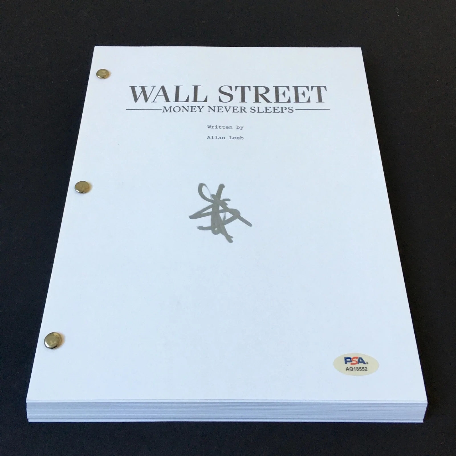 Shia LaBeouf — SHIA LABEOUF SIGNED FULL 146 PAGE WALL STREET MOVIE SCRIPT PSA DNA AUTOGRAPH