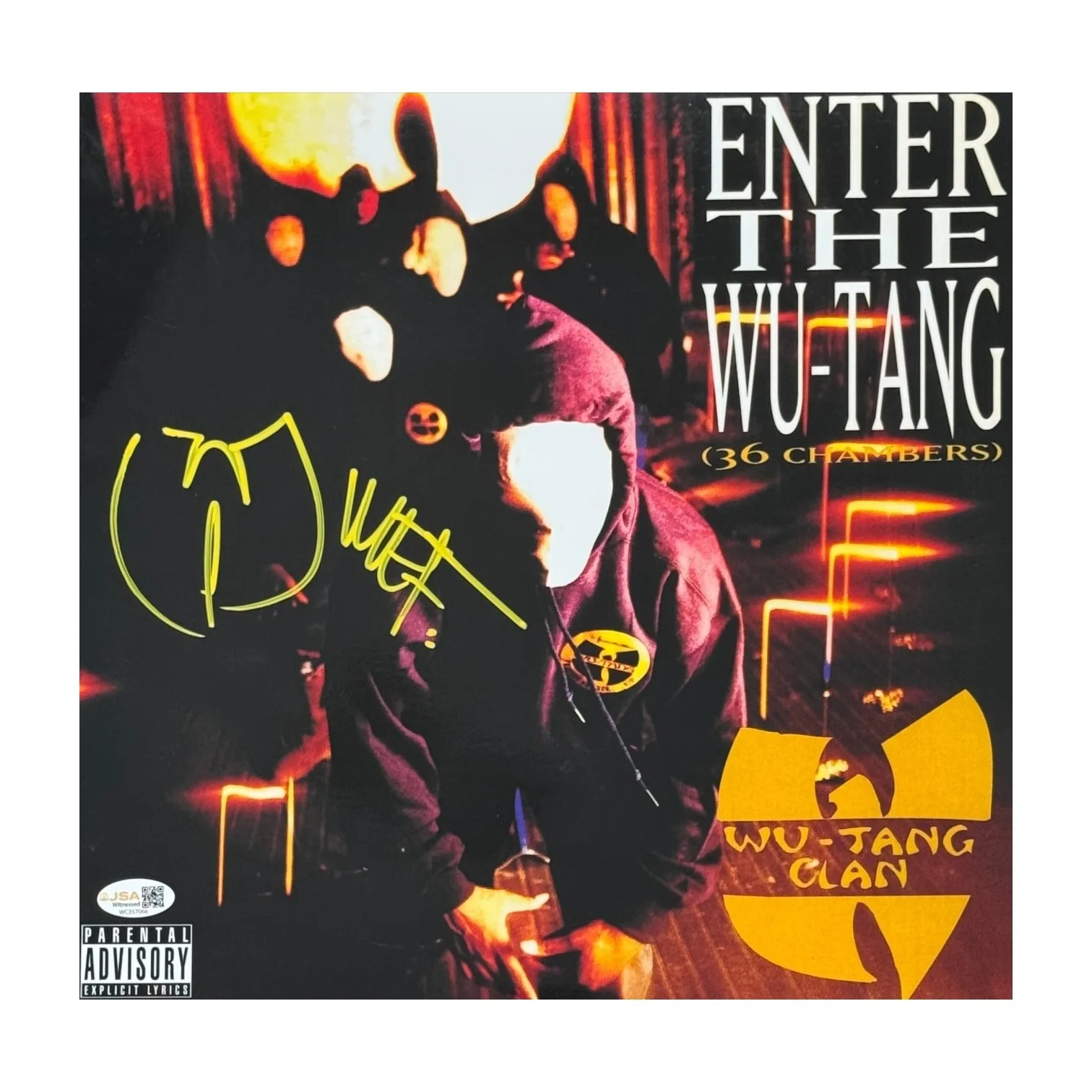 Method Man Signed Autographed Enter the Wu Tang 36 Chambers Vinyl W Inscription, изображение 2