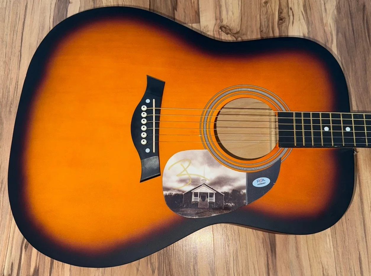 PSA/DNA Son Of A Sinner Jelly Roll Autographed 41" Sunburst Acoustic Guitar, image 3