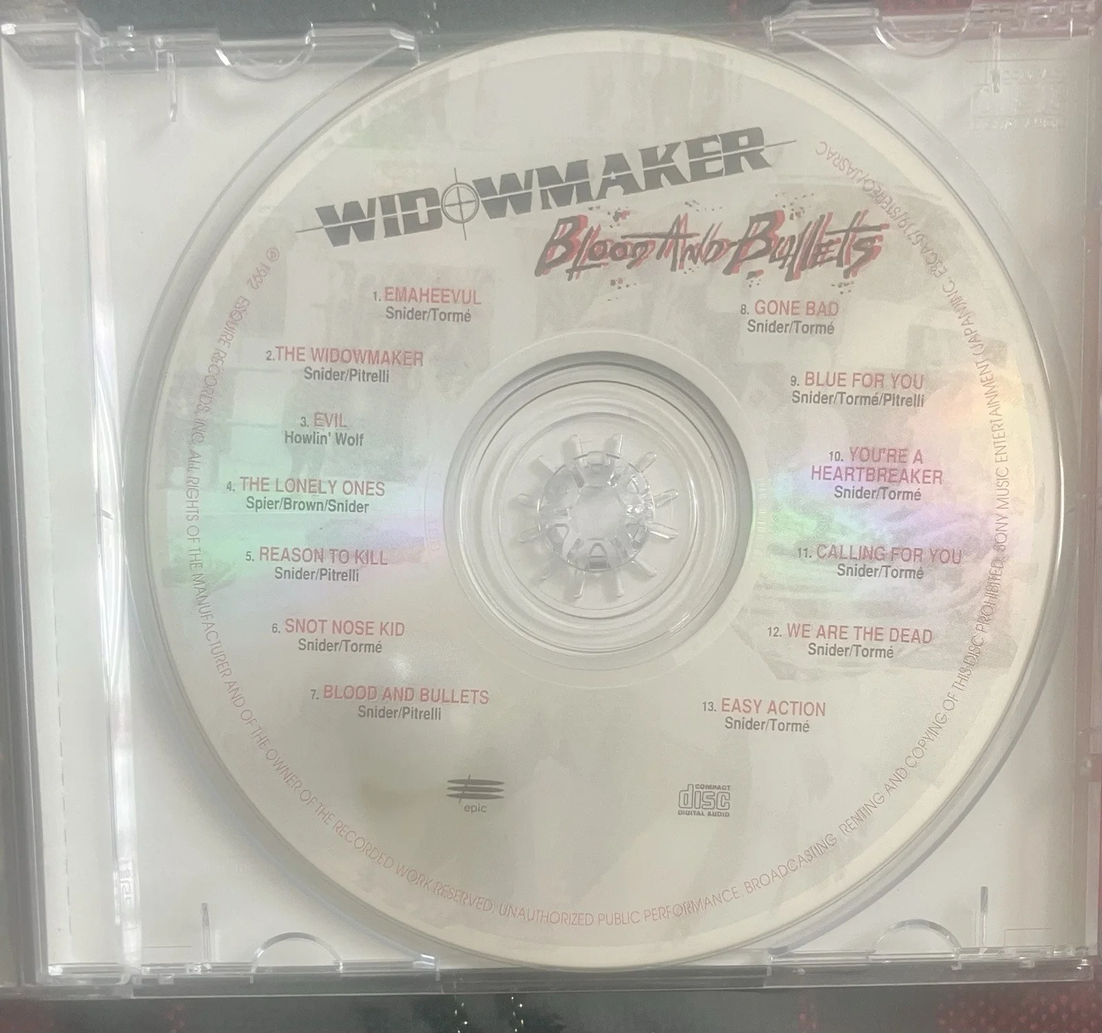 Widomaker - 2 CD’s Autographed By Dee Snider, изображение 3