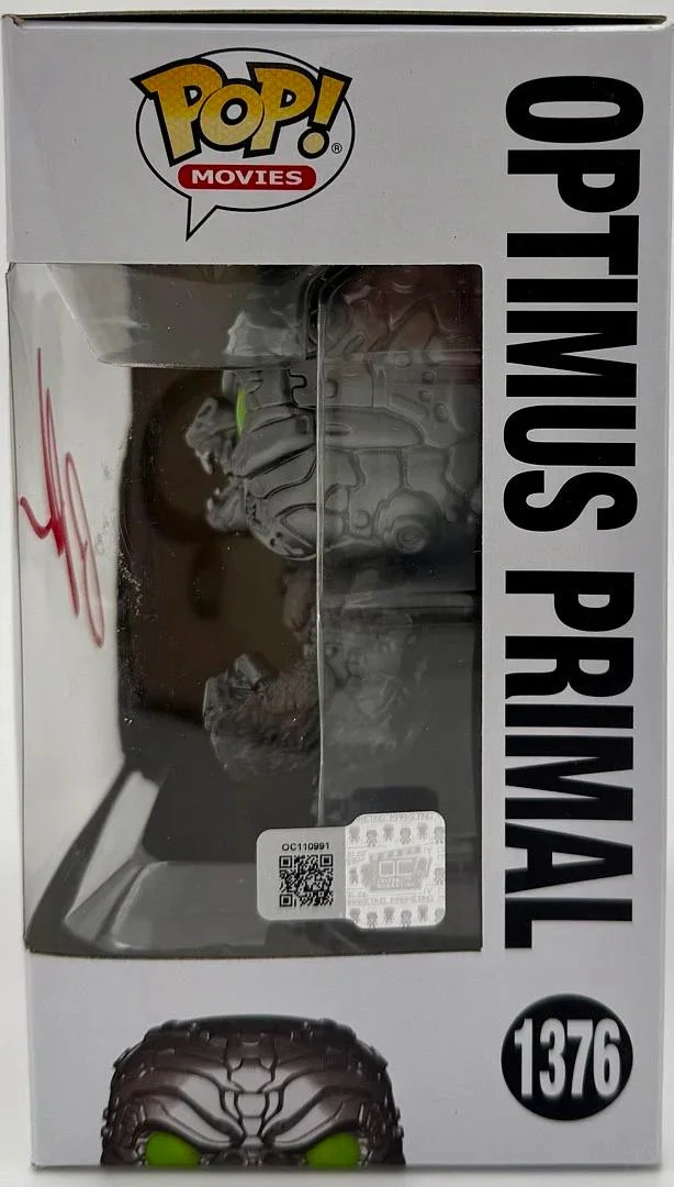 Ron Perlman signed "Optimus Primal" Funko #1376 - OC Celebrity Marketing COA, изображение 3