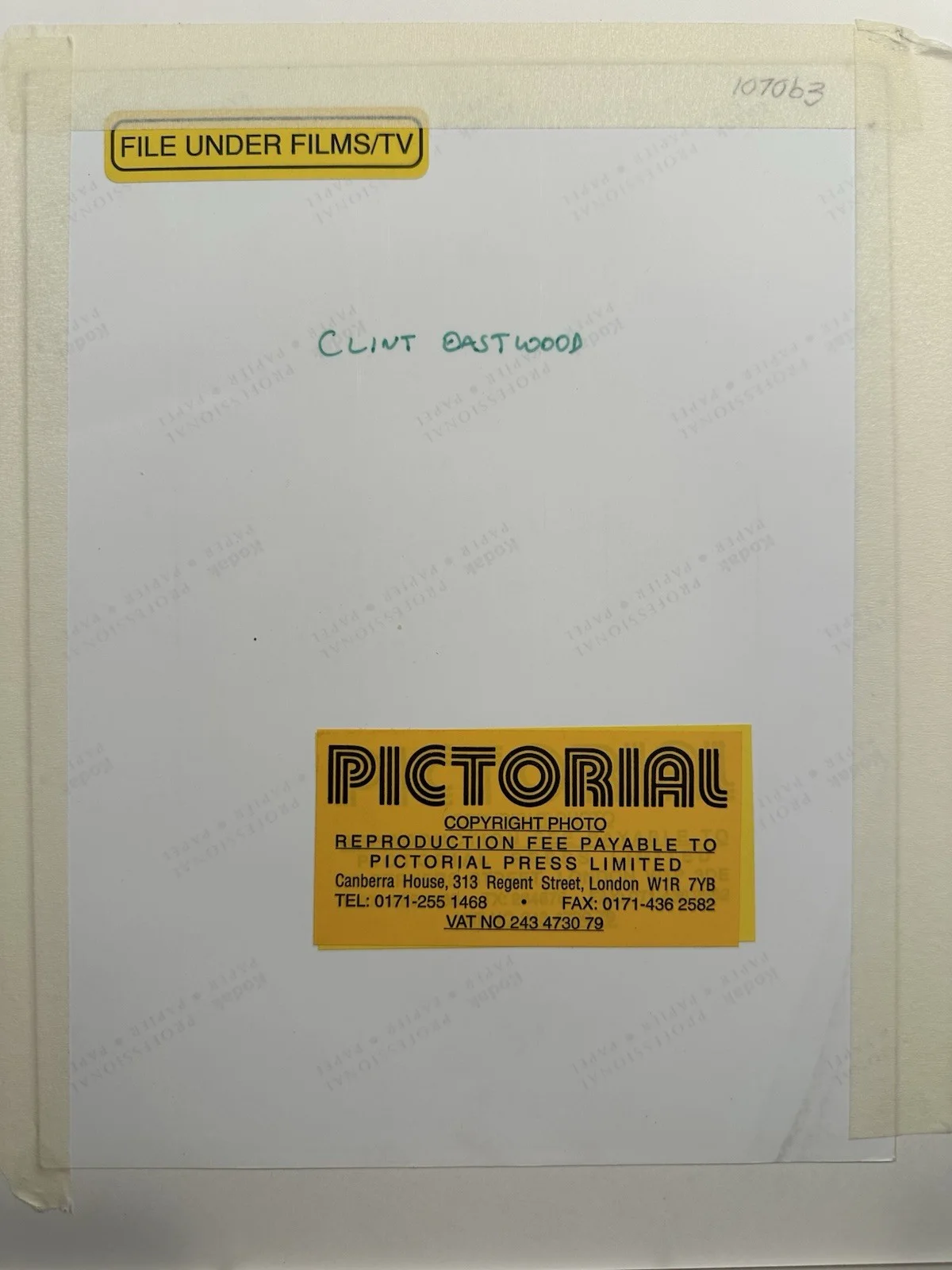Clint Eastwood Original Film Still Photo Dirty Harry Derek & Pat East Collection, изображение 4