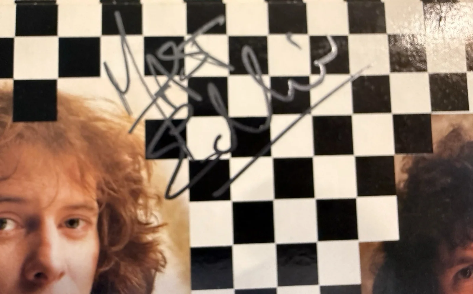 Fastway Album Cover Hand Signed. Fast Eddie Clarke. MINT, image 2